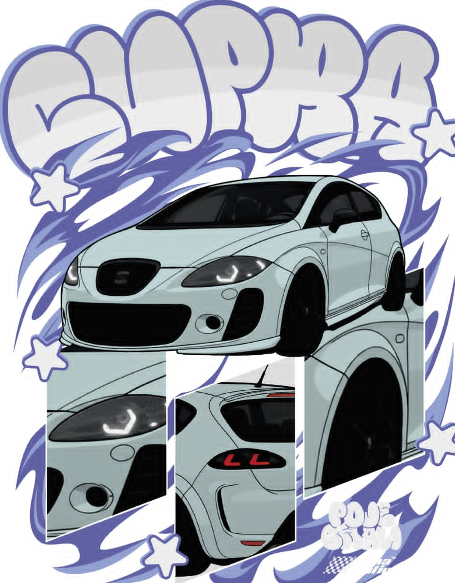 Detal grafiki kolekcji Supra